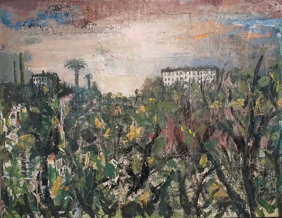 23 Giovanni Cerri, Giungla urbana, 2021 t.m. su tela, cm. 140x180