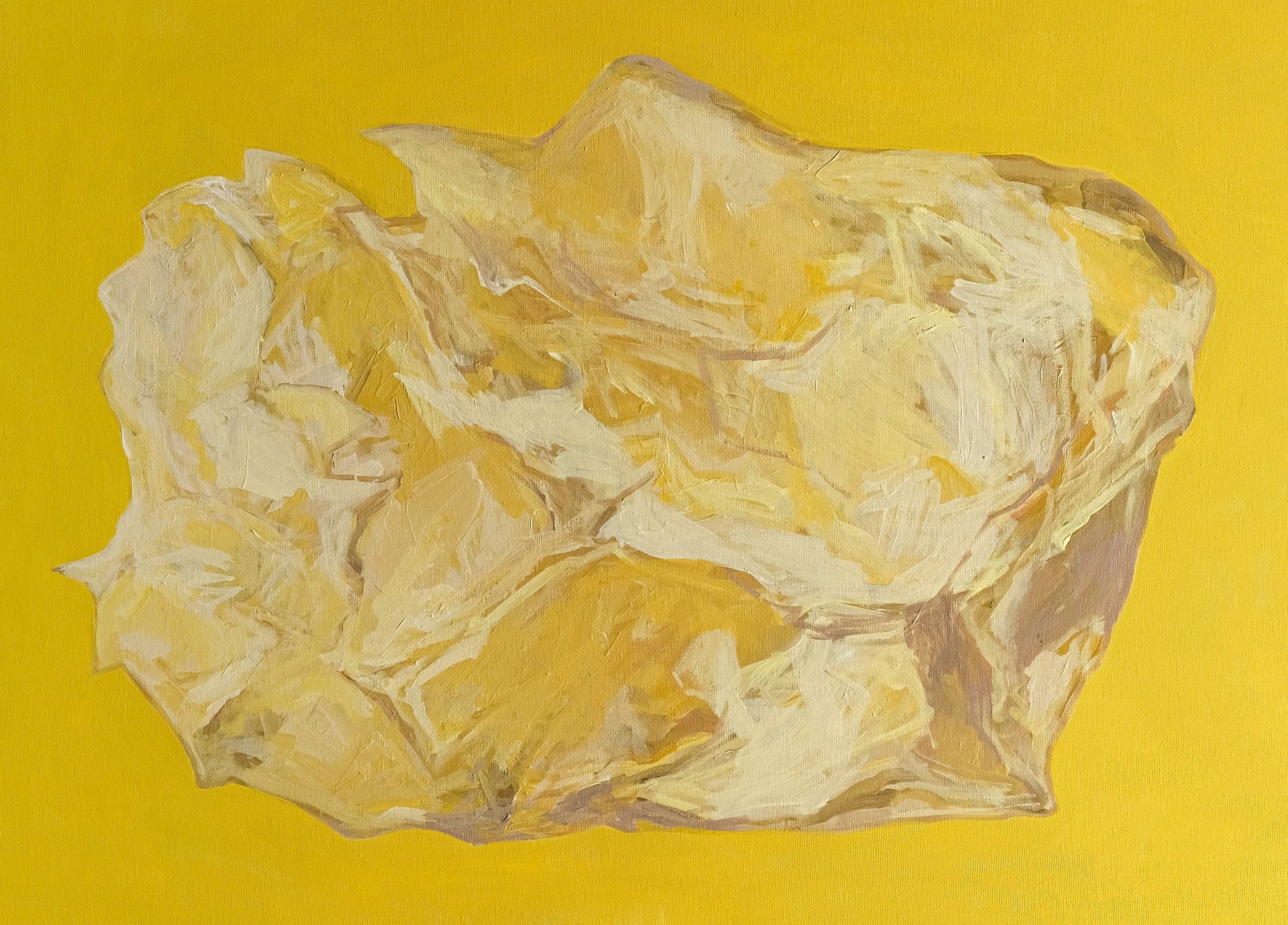 3 Giallo indiano, 2023, acrilico su tela, 80x100cm