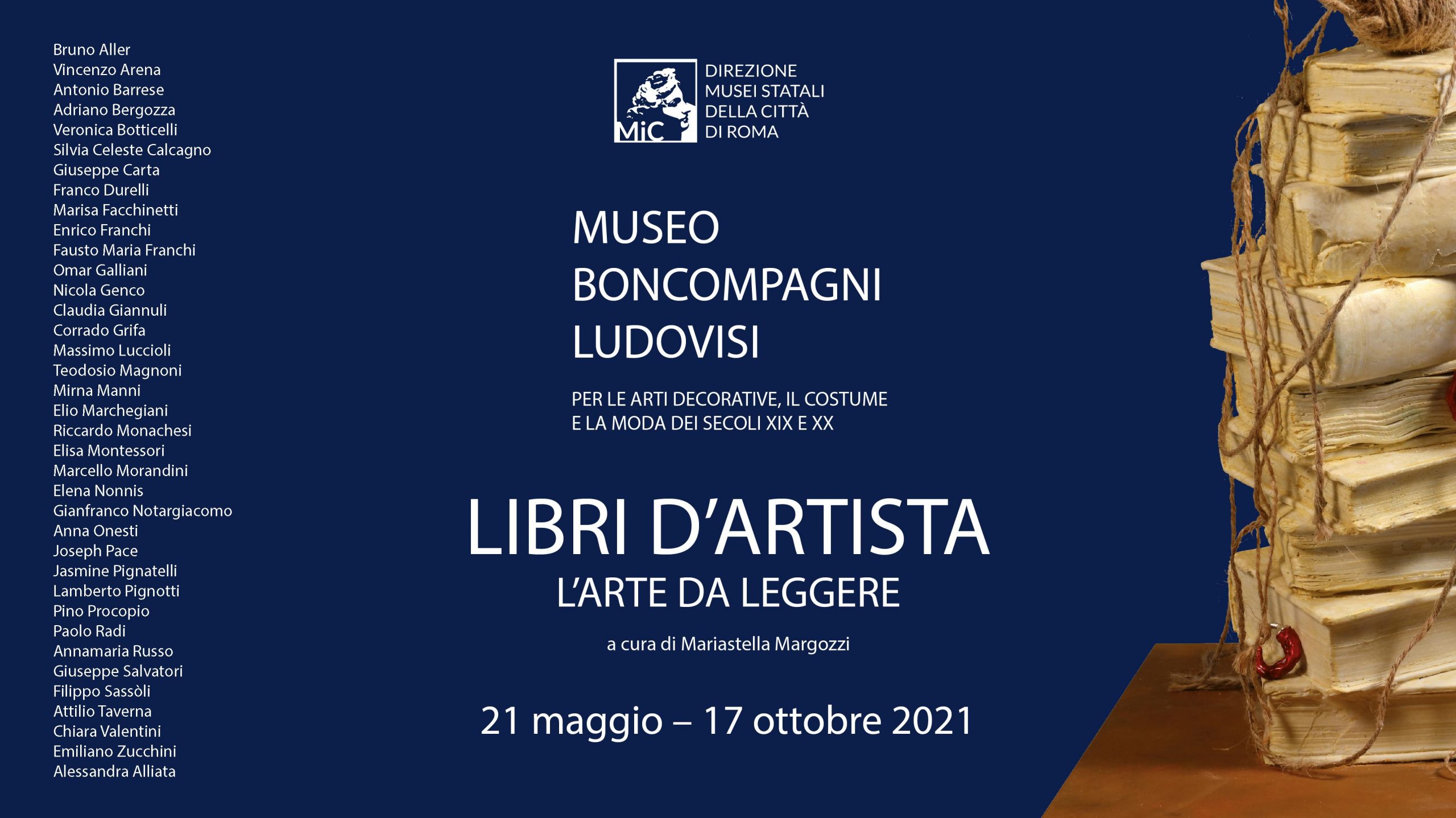 Roma, al Museo Boncompagni Ludovisi la mostra ?Libri d?artista. L?arte da leggere?