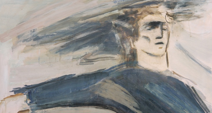 610 slancio - atleti Olio su tela 60x80 2007 ritagliato