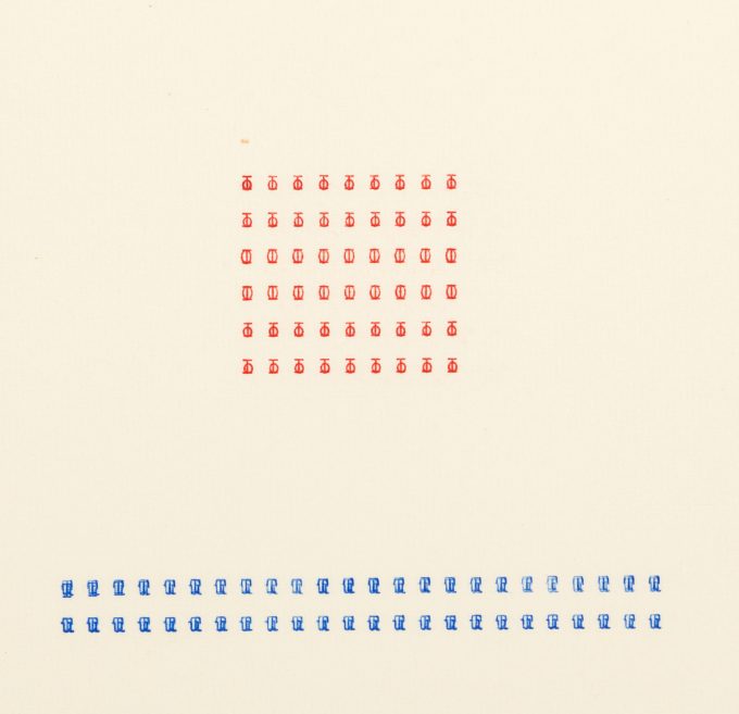 8 Tomaso Binga, Dattilocodice, 1978, dattiloscritto, inchiostro su carta,...nzelli