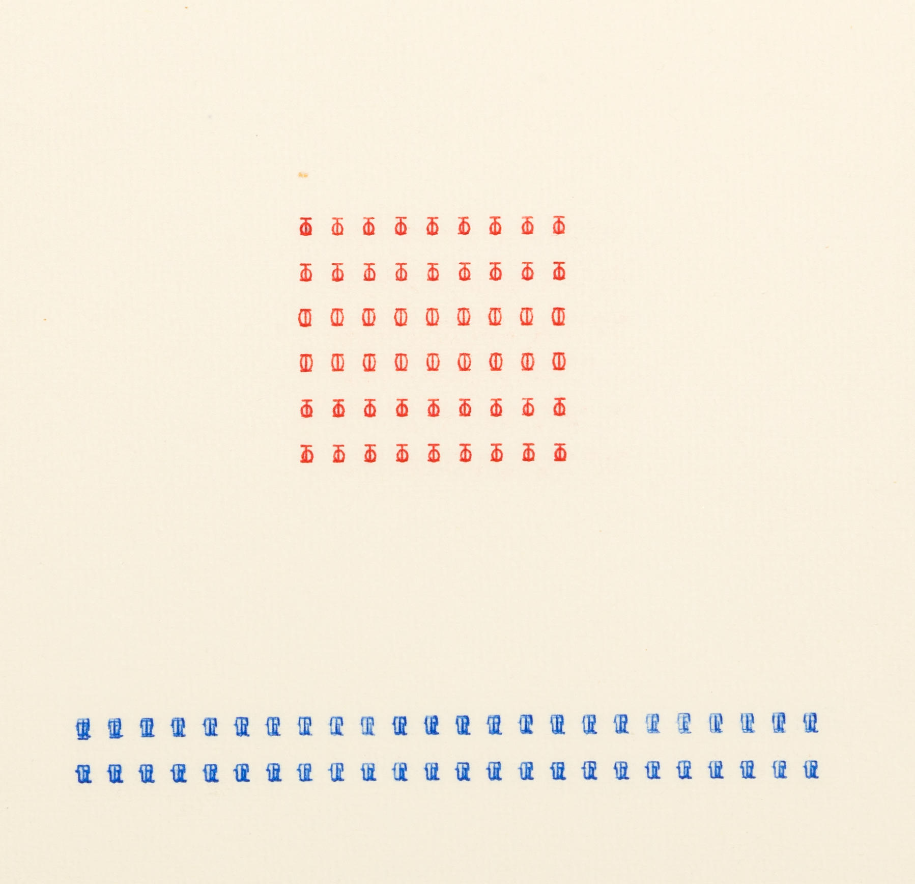 8 Tomaso Binga, Dattilocodice, 1978, dattiloscritto, inchiostro su carta,...nzelli