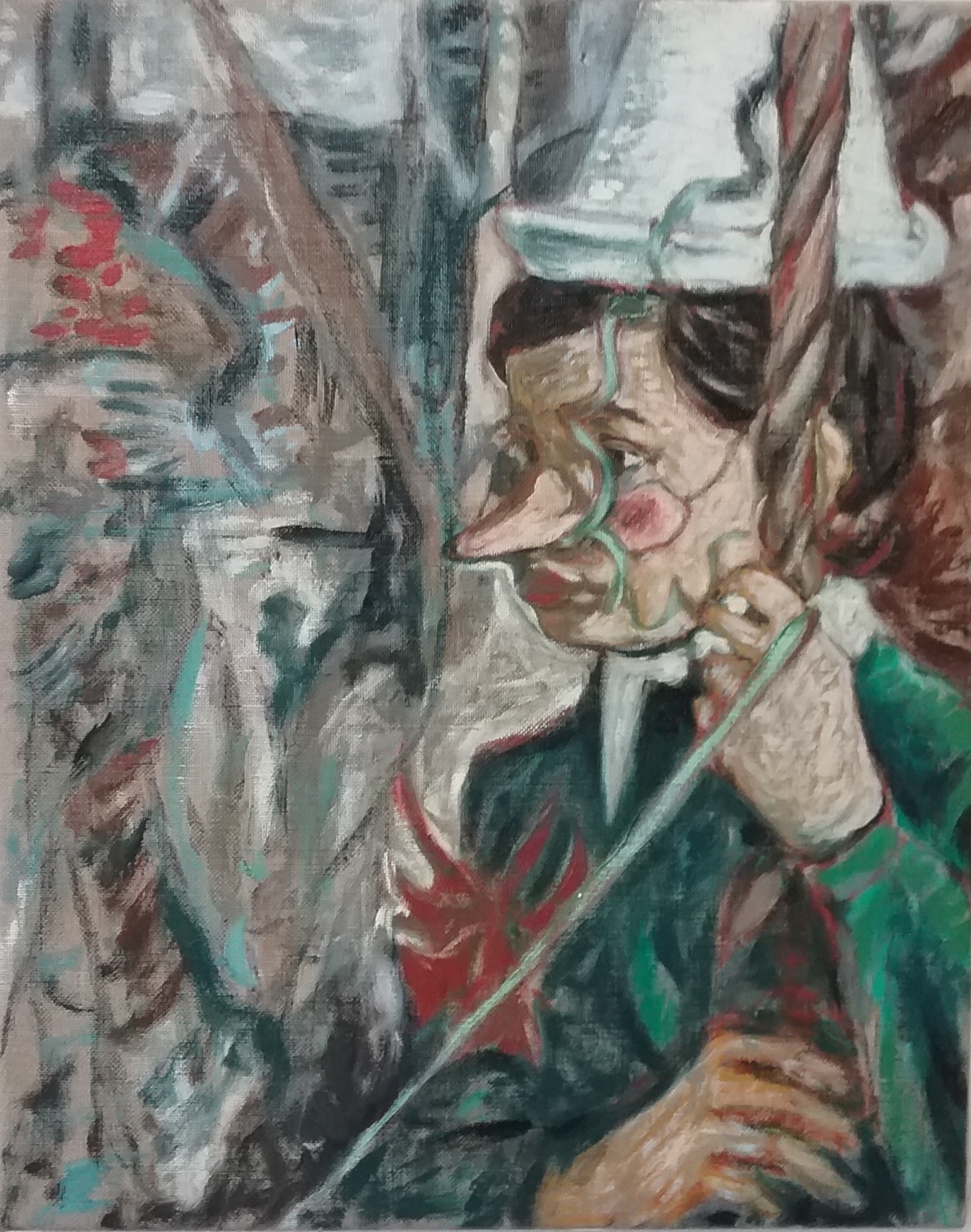 Andrea Salvino_Pinocchio 2020_olio su tela cm 50x40