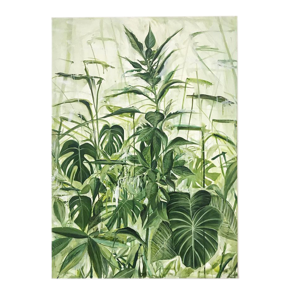 Antonio Bardino - Domestic landscape, 2020, olio su tela, 100 x 70 cm