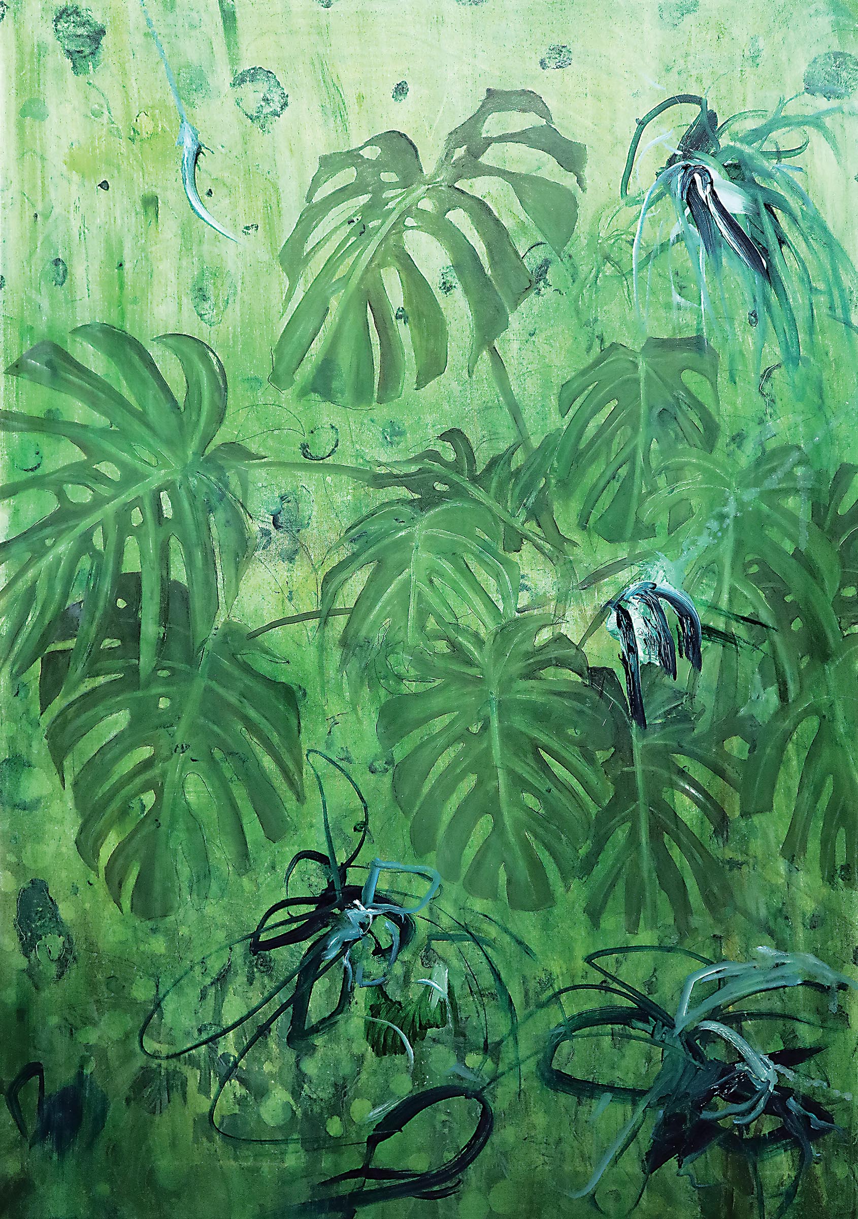 Antonio Bardino, Senza titolo, 2019, olio su tela, 100x70 cm