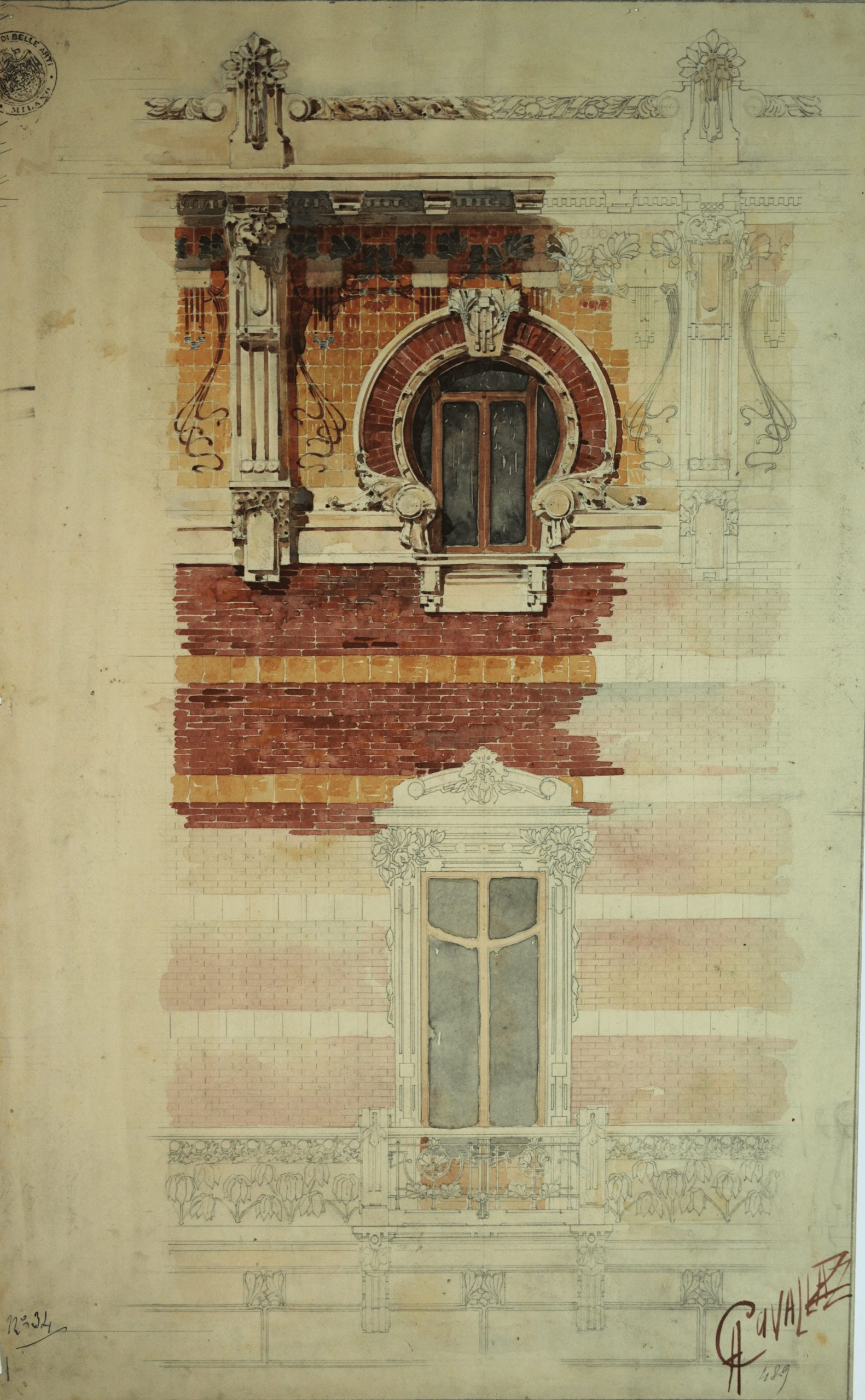 Antonio Cavallazzi, Casa d'abitazione a tre piani, 1905