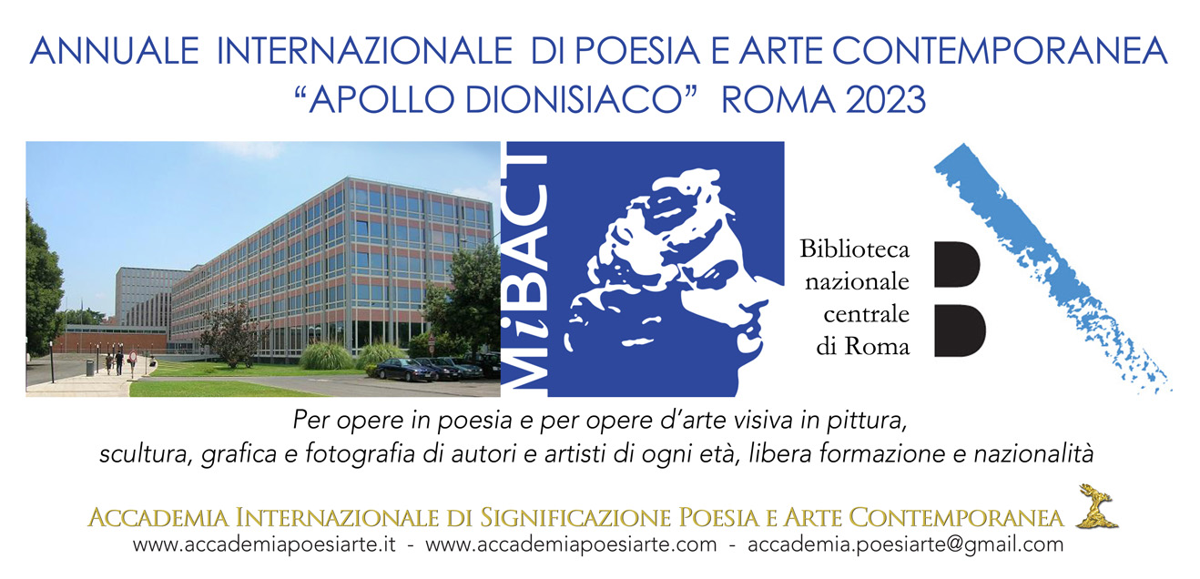Banner Apollo dionisiaco Biblioteca nazionale Roma 2023