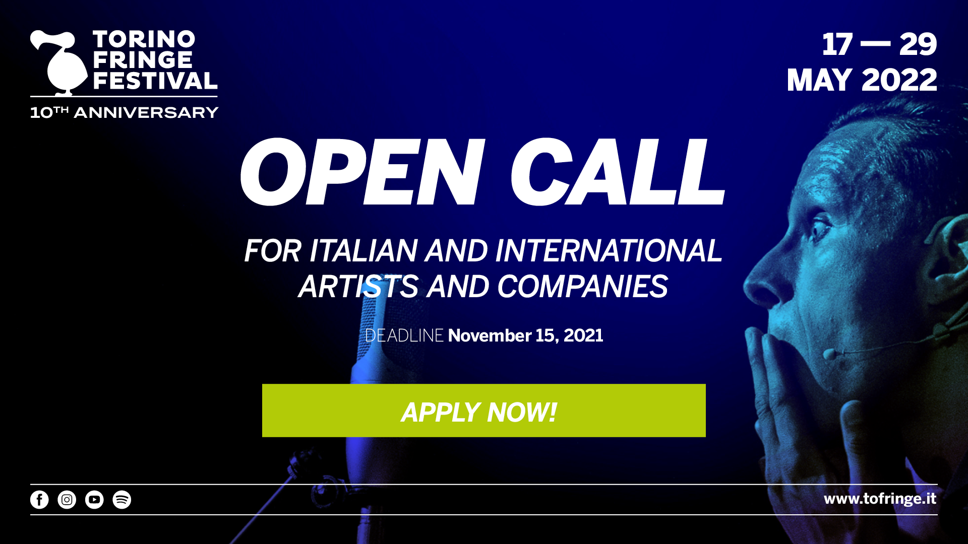 Banner_Call_Torino Fringe Festival 20223