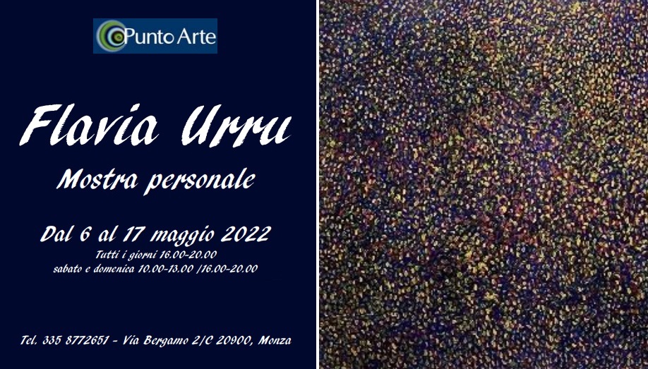 Cartolina evento - Flavia Urru, Mostra personale