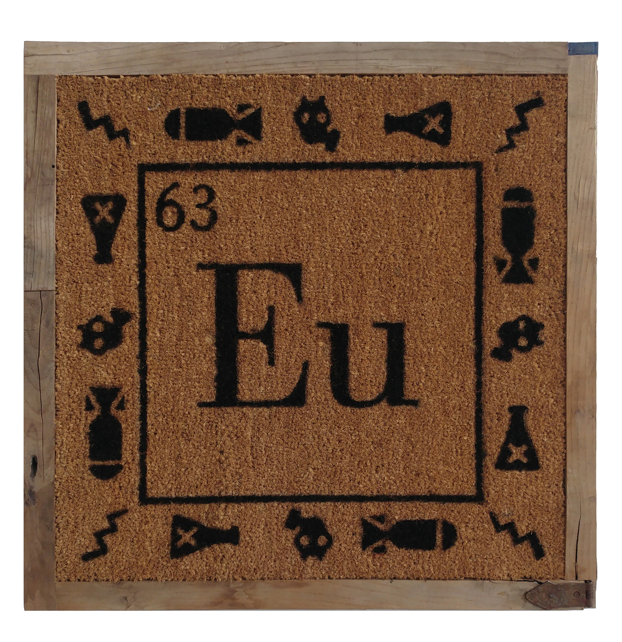 EUROPIO, 2018, Antonio Riello, 65 x 65 cm, 100% recycled coconut fibre