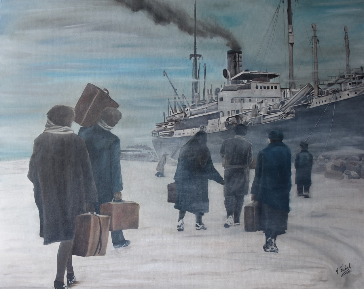 Esodo 3_oil on canvas_80x100cm_2023