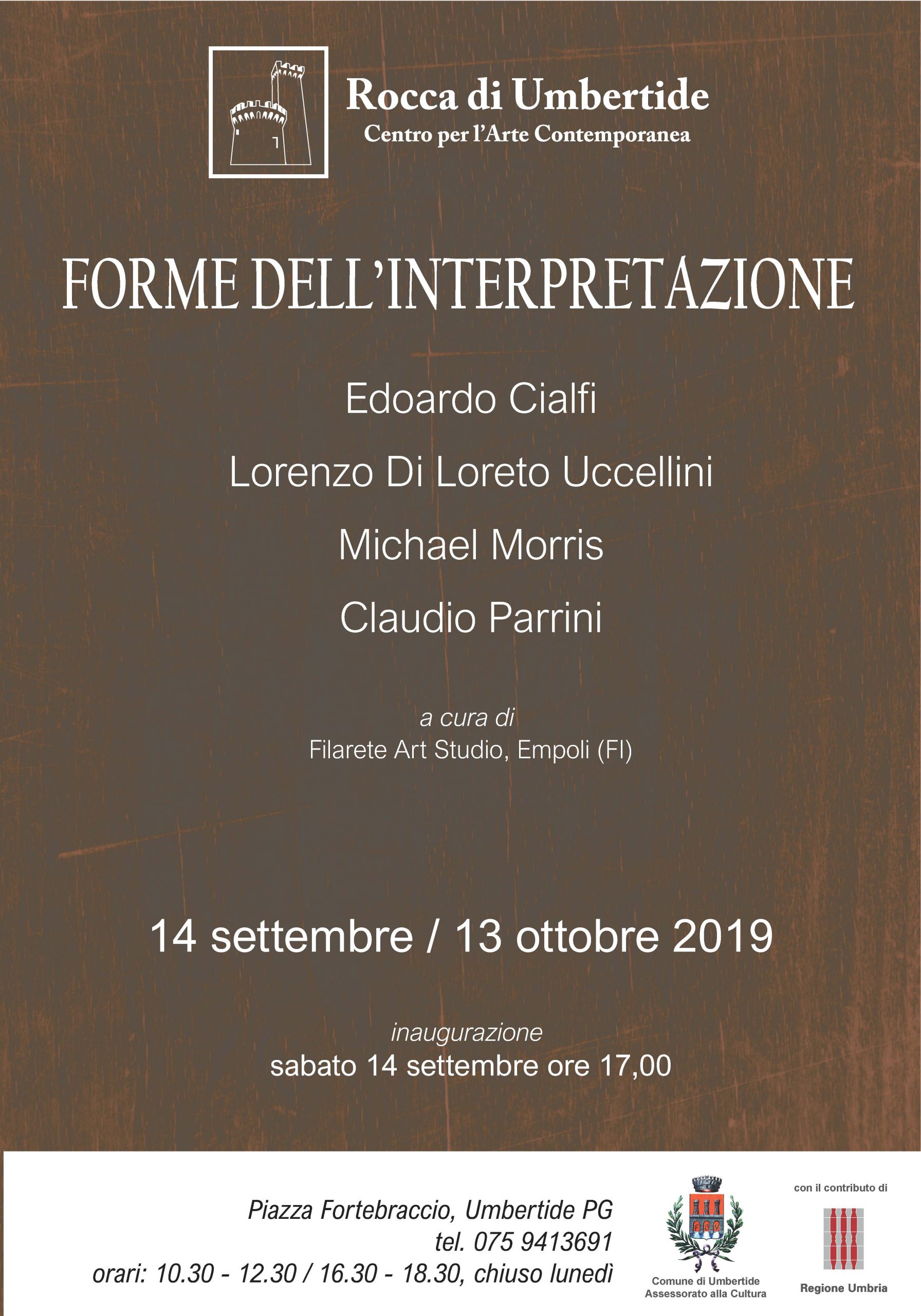 FORME DELL'INTERPRETAZIONE (Rocca di Umbertide, 14-09 _ 13-10) manifesto