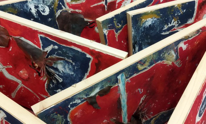 FRANCESCO BIONDO Profezie - falcerete veli tristi (installazione, part.)