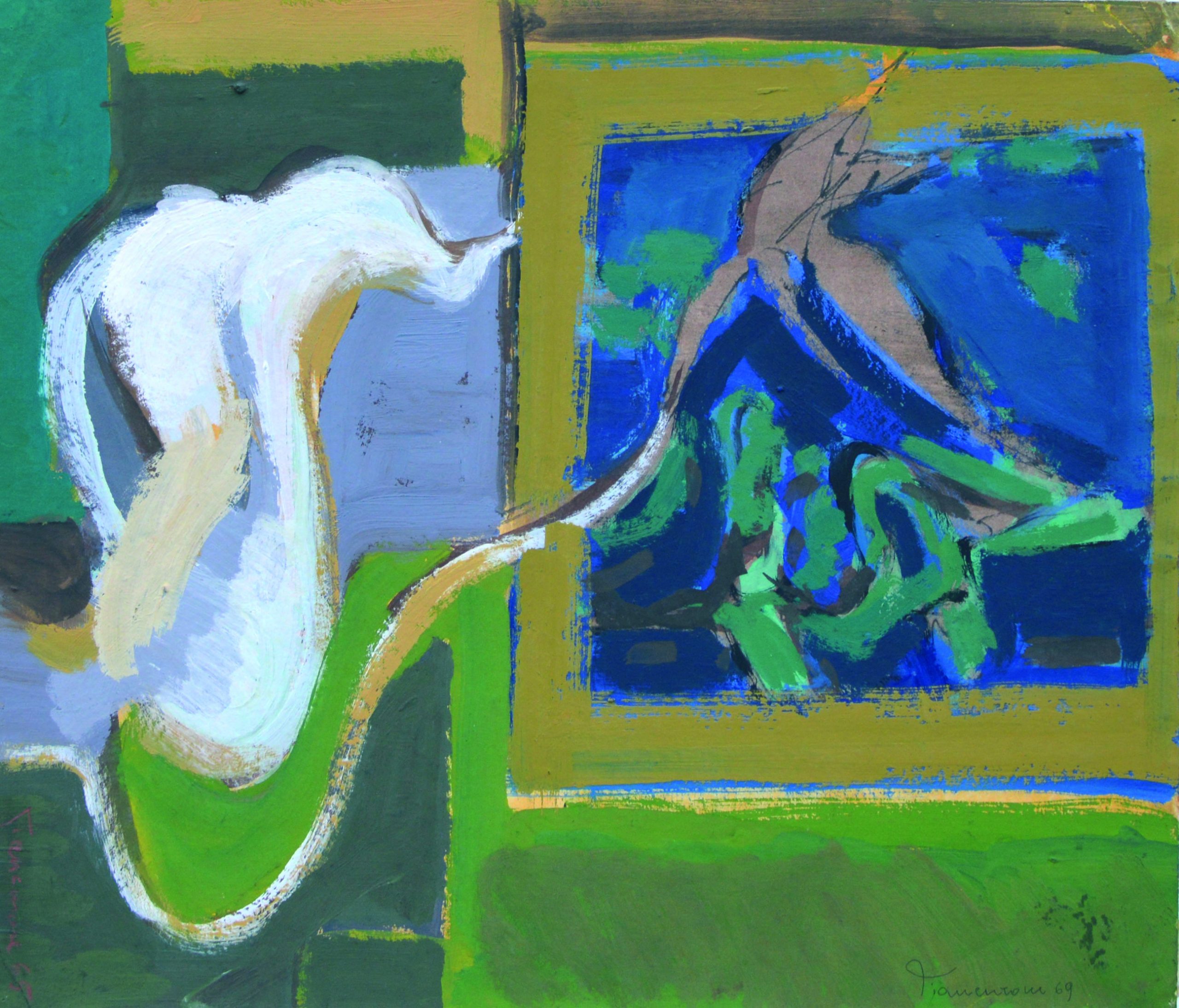 G. Curone_Per una storia d_amore_tempera su carta_1966