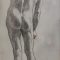 Galerie Giulia Antiquites Disegno nudo matita