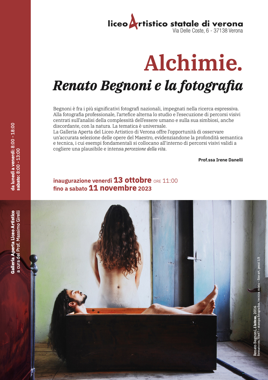 Galleria Aperta Liceo Artistico - Renato Begnoni _ locandina _