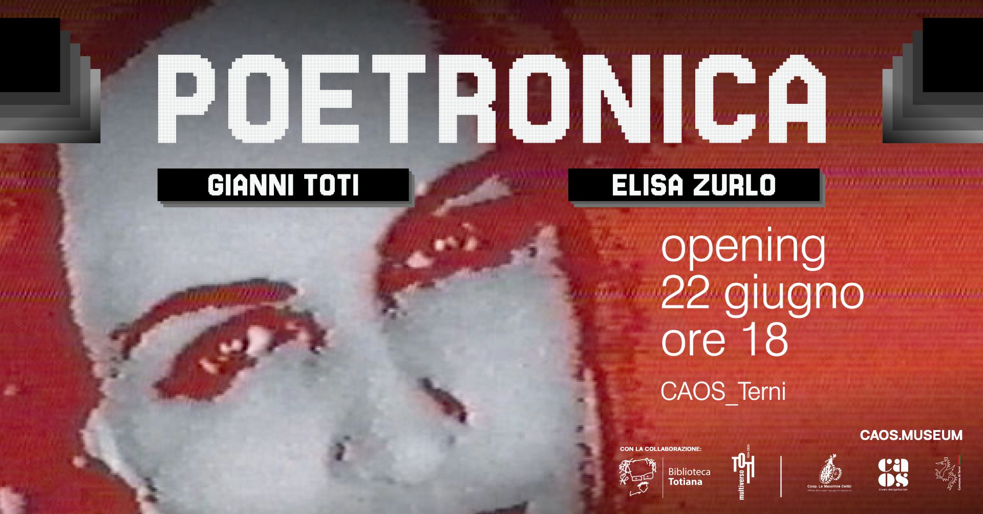 Gianni Toti _ Poetronica _ INVITO con scritte