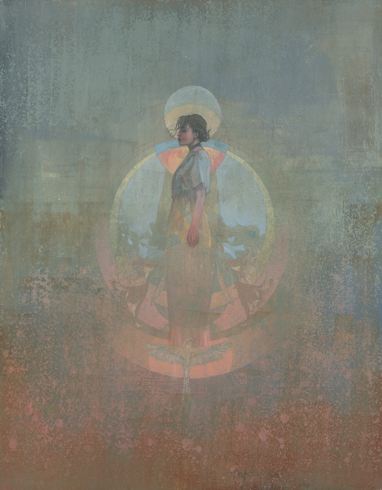 Infante Federico, Apparizione II, 2022, acrilico su tela, 96x75.5 cm