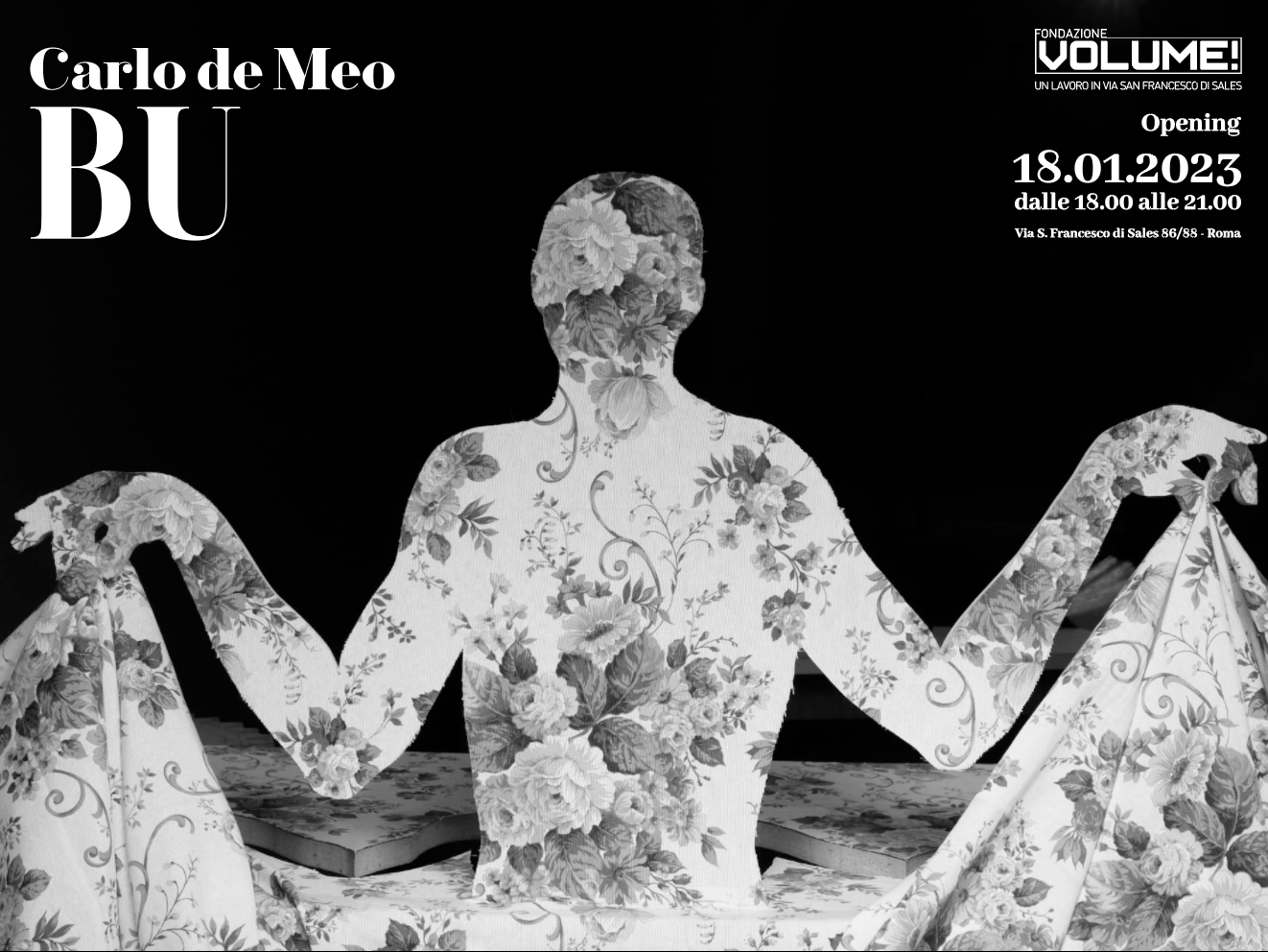 Invito BU, Carlo De Meo. Fondazione VOLUME!