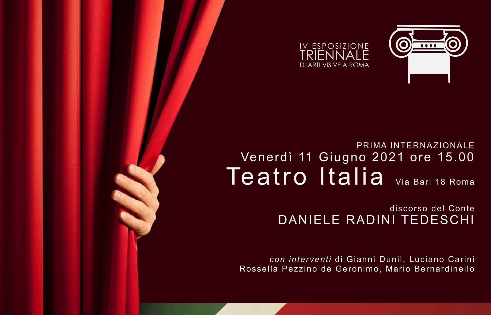 Invito Vernissage Esposizione Triennale di Roma