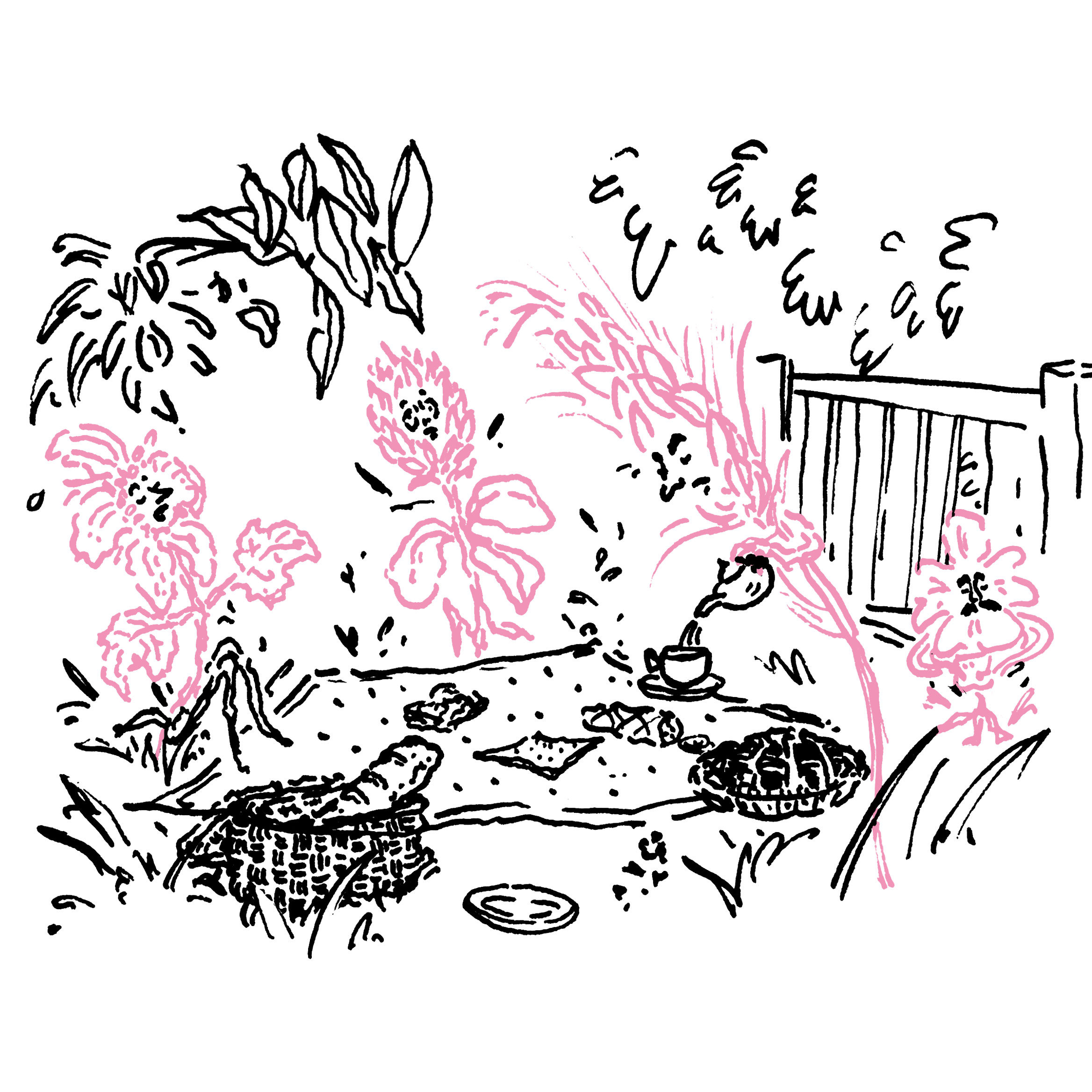 La Ciclopedonale del Fornetto, Illustrazione di Francesca Arena per la guida Nonturismo di Ancona