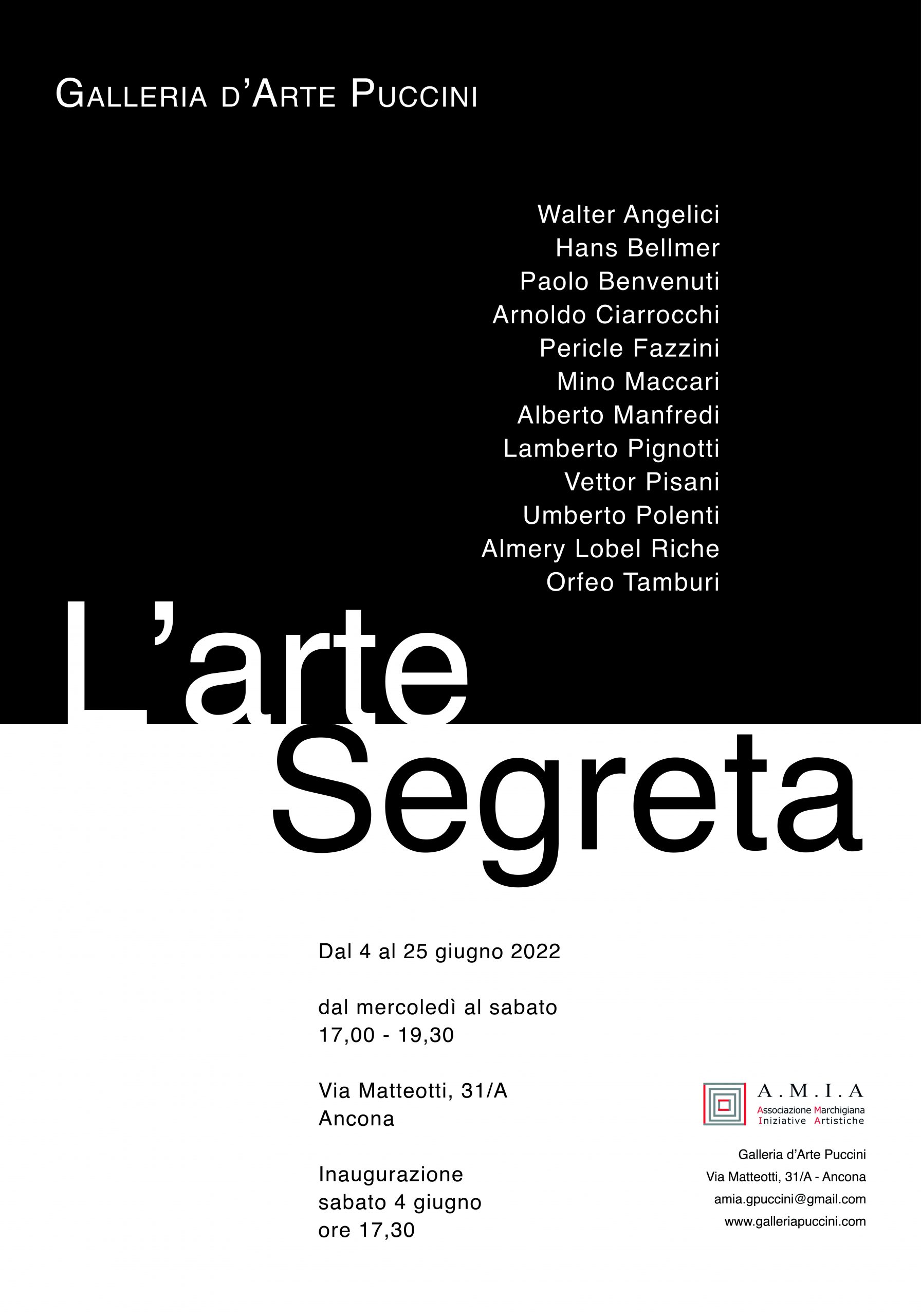 L'arte segreta - Manifesto 70x100 comp