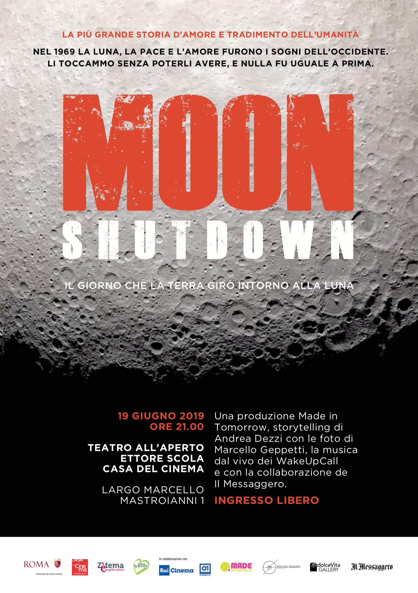 Locandina Moon Shutdown con Messaggero