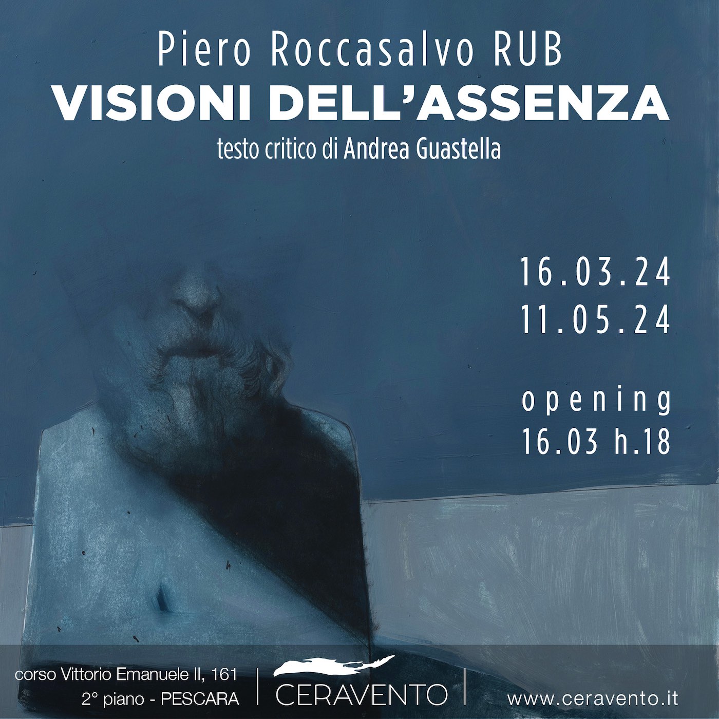 Locandina Visioni dell'Assenza Piero Roccasalvo RUB