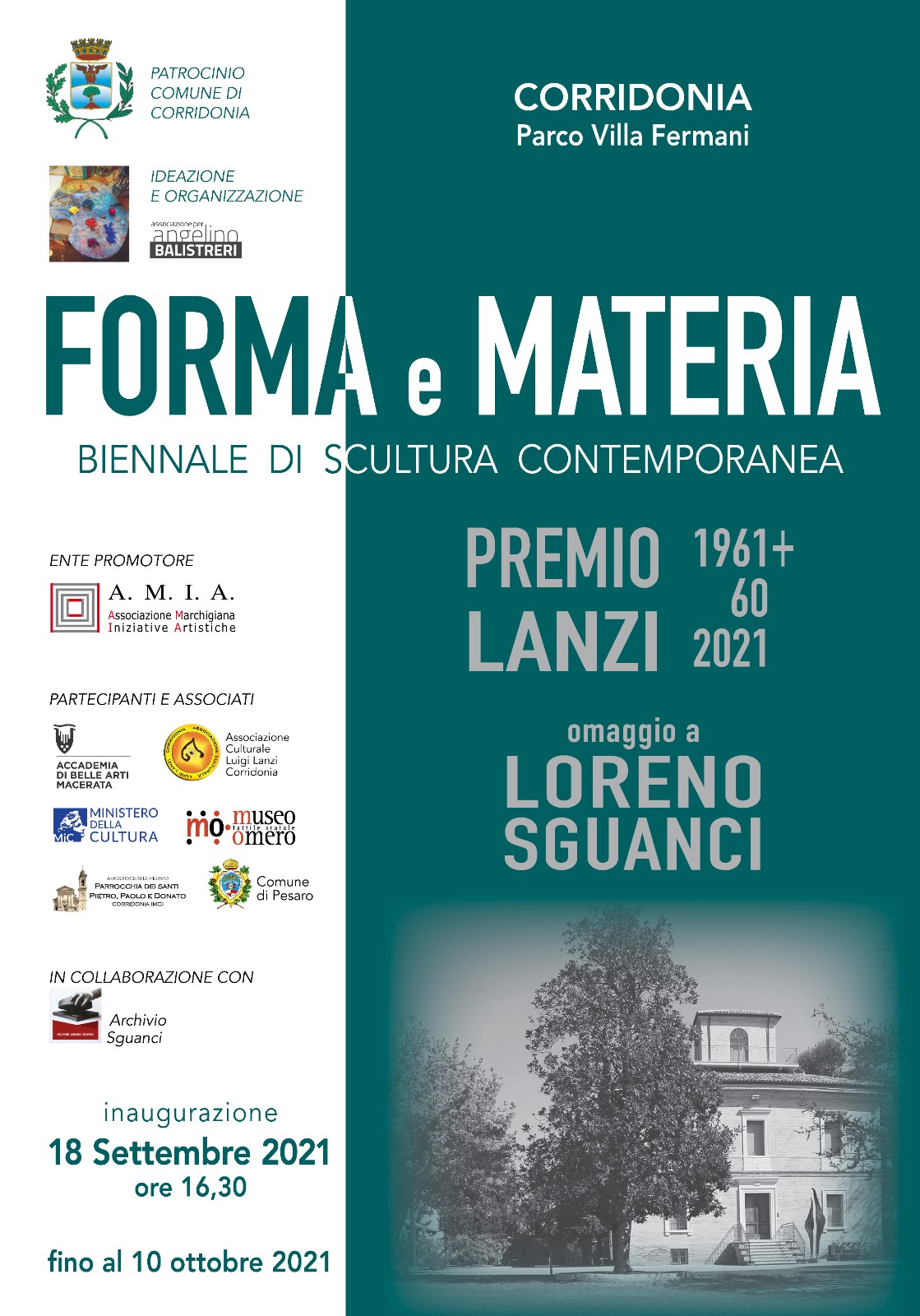 Locandina mostra Forma e Materia