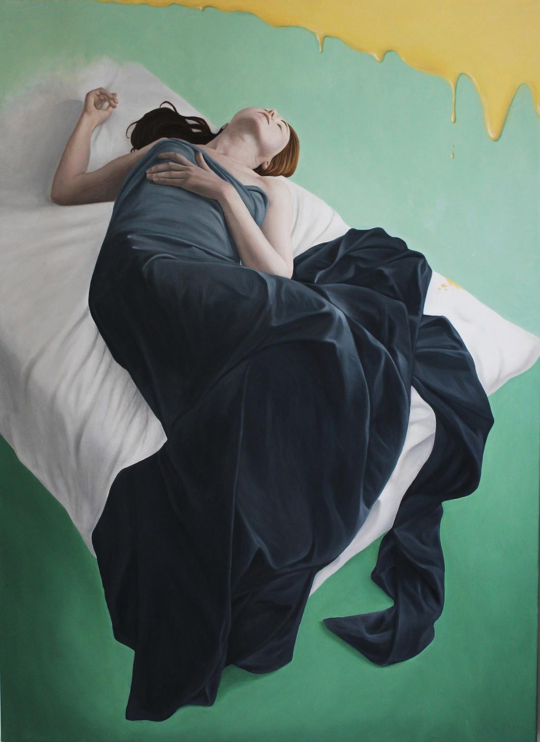 Luigina Luzii, Sto perdendomi e voglio ritrovarmi - 80x120 - olio su tela - 2017