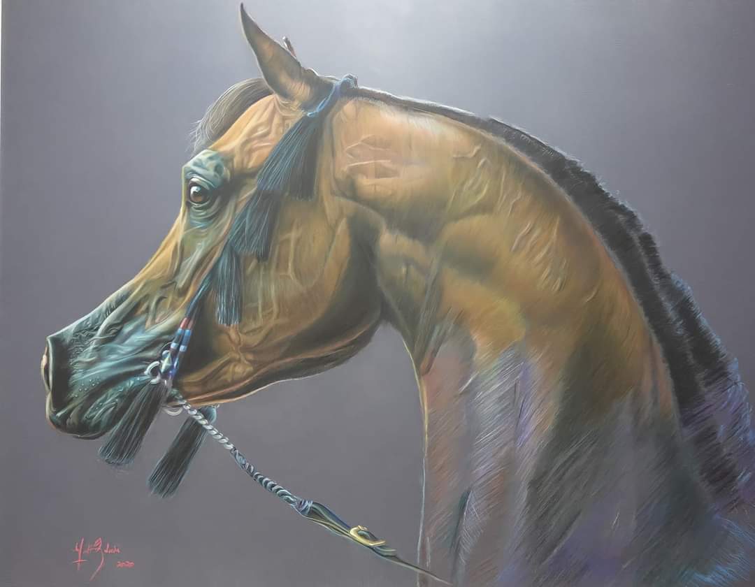 MARWAN AL SHAQAB I - pastelli 80x60