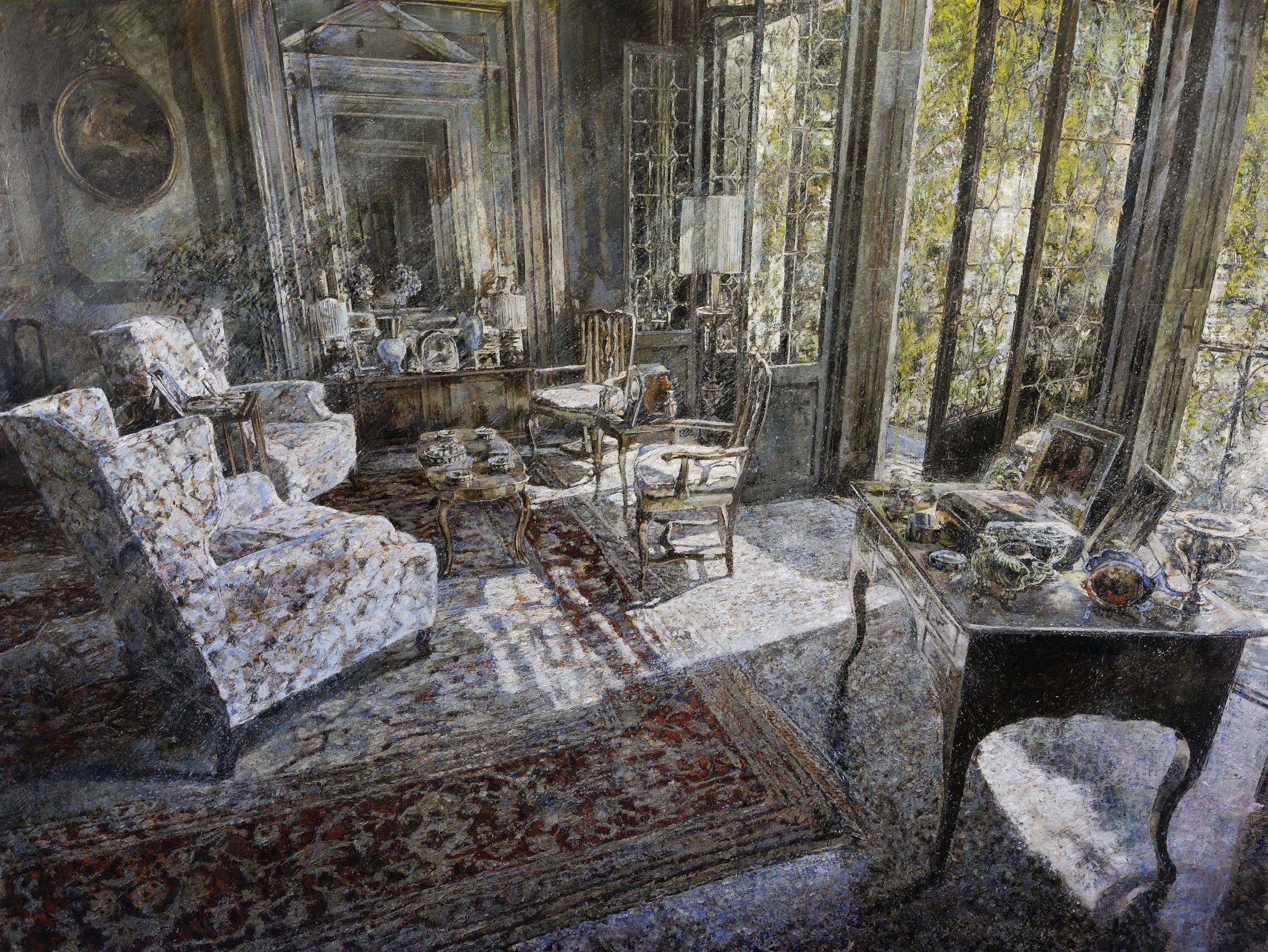 MINOTTO RAFFAELE, A584 E' Arrivato il sole, 2019, olio su tavola, 150 x 200 cm