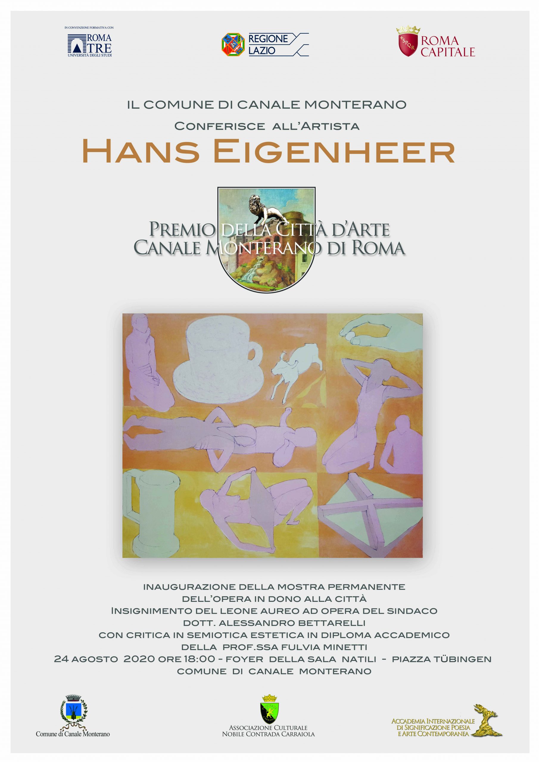 Poster Premio Città d'Arte Canale Monterano ad Hans Eigenheer