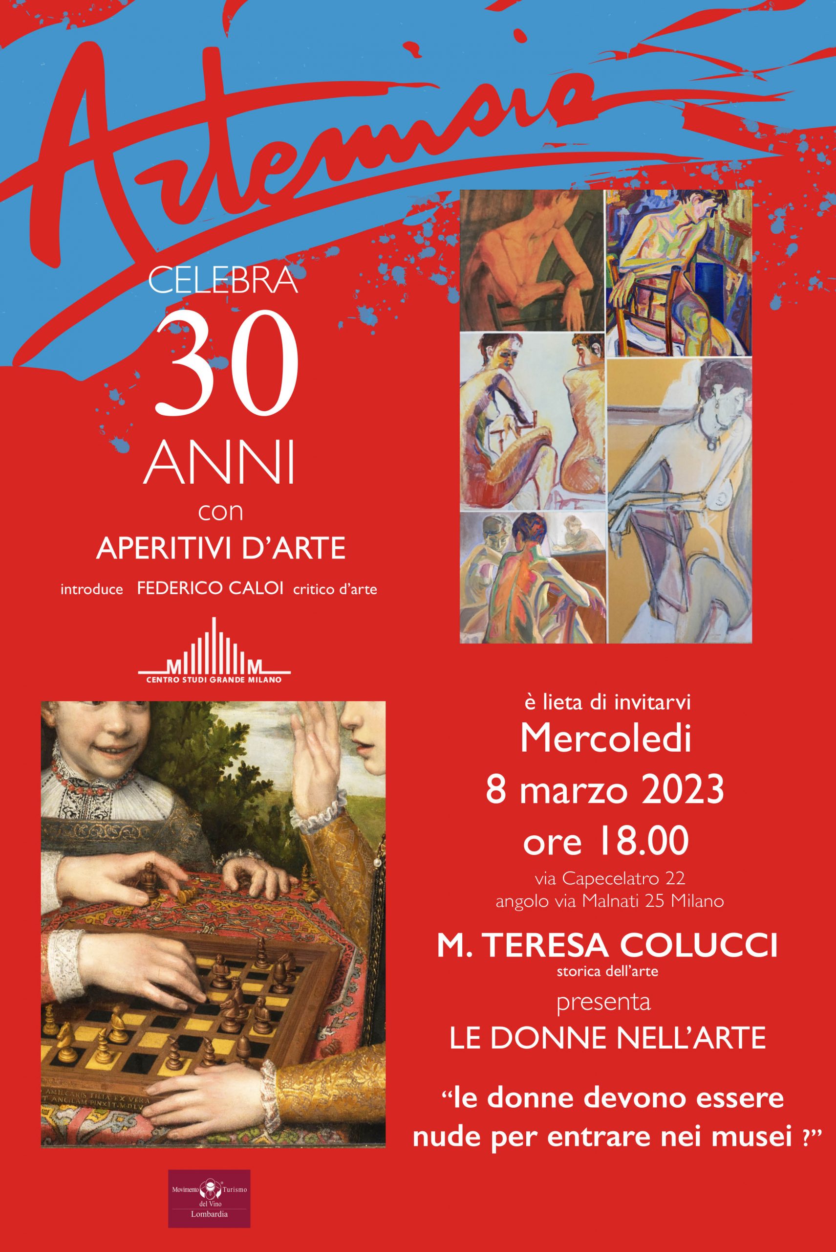 artemisia 30 anni aperitivi d'arte le donne nell'arte 3