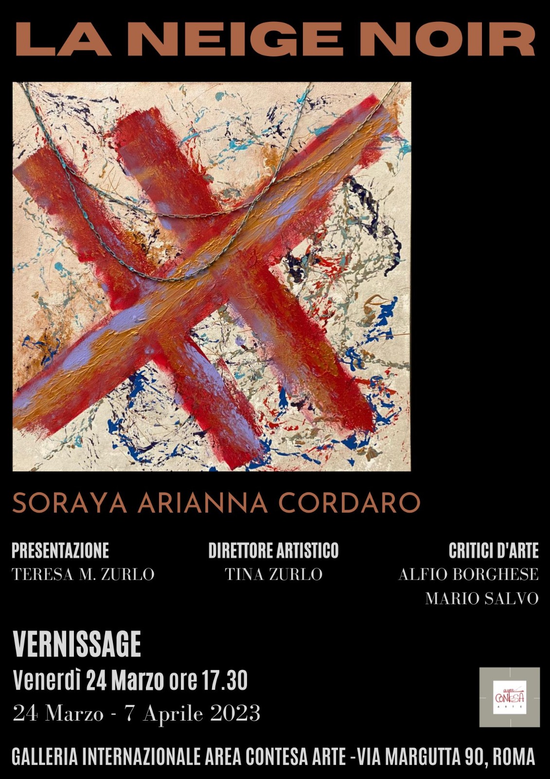 la neige noir locandina