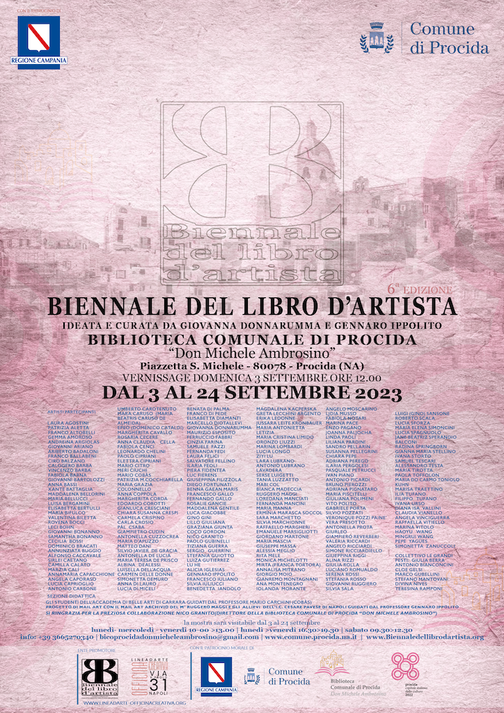 locandina Biennale del libro d'artista 2023 di Procida copia