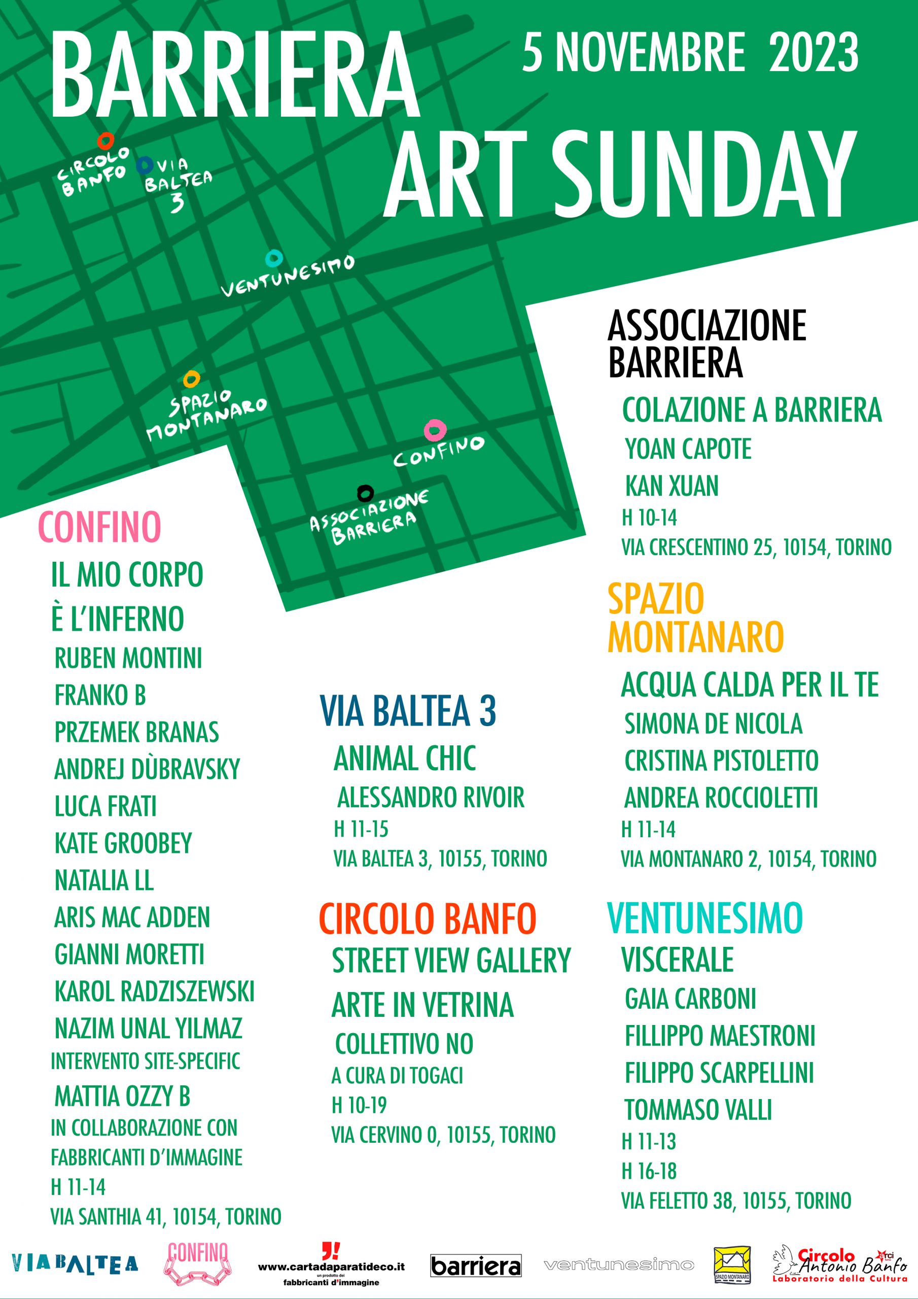 locandina art sunday in barriera_